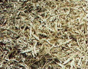 Footing made of wood chips