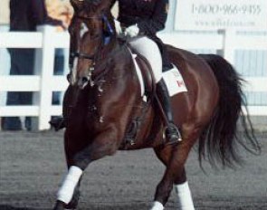 Evi Strasser and Justin Tyme at Dressage at Devon :: Photo © Mary Phelps