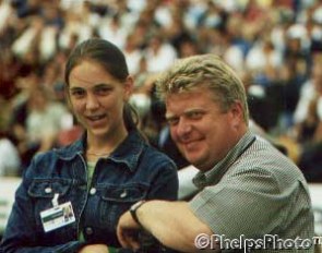 Astrid Appels and Dirk Caremans at the 1999 European Dressage Championships in Arnheim :: Photo © Mary Phelps