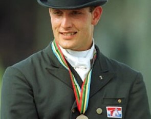 Arjen Teeuwissen wins the bronze medal at the 1999 European Championships