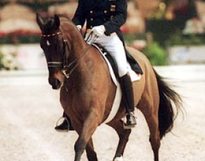 Jurgen Wirths and Souverän W at the 1999 CDI-W Mechelen :: Photo © Dirk Caremans