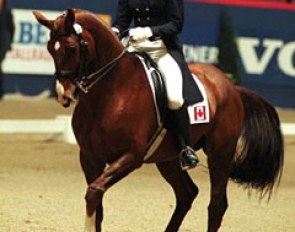 Dana Hewett and Enfantico at the 1999 World Cup Finals in Dortmund :: Photo © Dirk Caremans