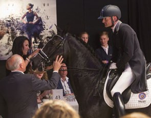Swiss-Philippine Grand Prix rider Anne Rita Bertshy bought her current Grand Prix horse Ventoux at the Excellent Dressage Sales