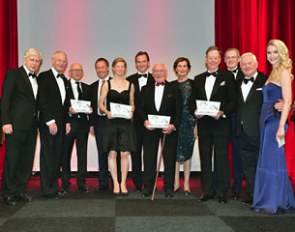 The winners of the 2014 PSI Awards: Paul Schockemöhle, Hermann Elstermann, André Trouillé, Hinrich Romeike, Sandra Auffahrt, Dr. Andreas W. Jacobs, Klaus Philipp, Gudrun Bauer, Dr. Werner Ebke, John Roche, Ullrich Kasselmann, Judith Rakers