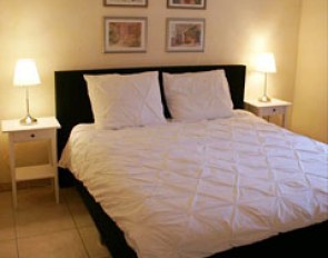 One of six bedrooms