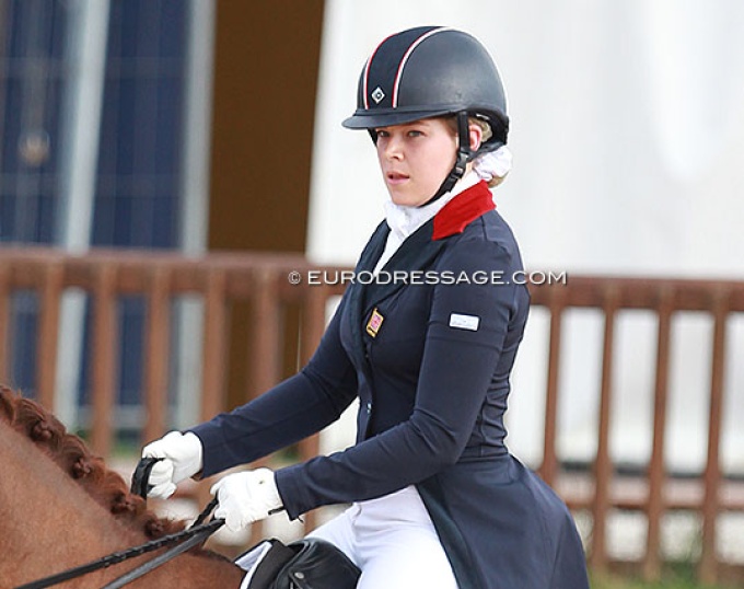 Jessica Gale at the 2014 European Young Riders Championships in Arezzo :: Photo © Astrid Appels