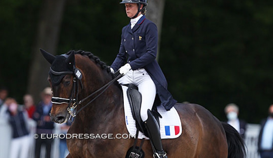 Isabelle Pinto and Hot Chocolate van de Kwaplas at the 2021 CDIO Compiegne :: Photo © Astrid Appels