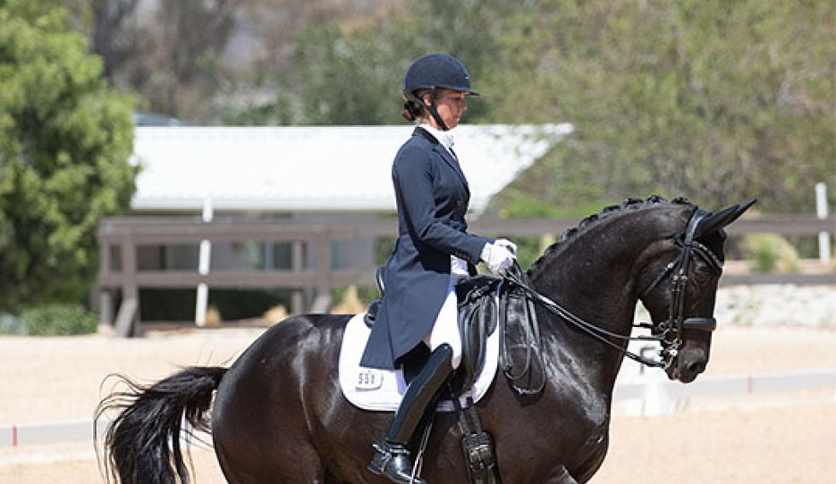 Shannon Peters on Disco Inferno at the 2021 CDI Temecula at Galway Downs :: Photo © Terri Miller