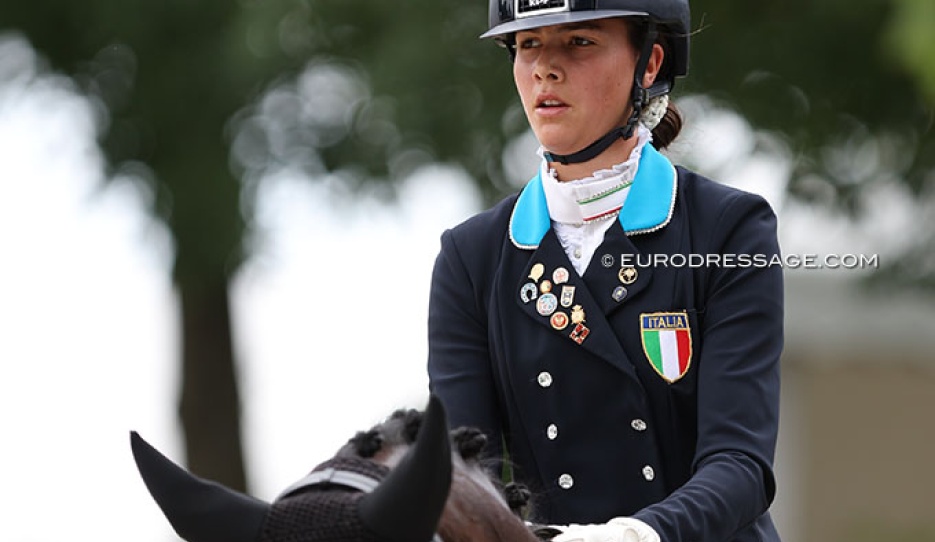 Lisa Bartz at the 2023 European Junior Riders Championships :: Photo © Astrid Appels