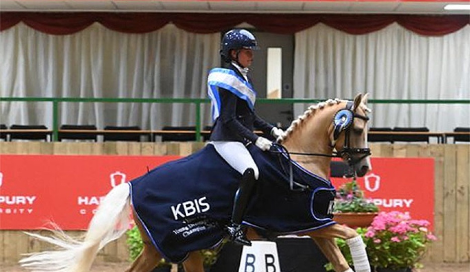 Sofia Jankiewicz on Wonder Boy III at the 2024 British Young Pony Championships :: Photos © Kevin Sparrow