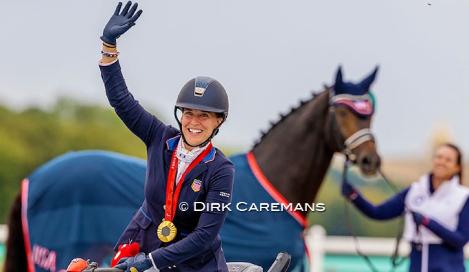 U.S.A.'s Rebecca Hart and Floratina win kur gold at the 2024 Paralympic Games :: Photos © Dirk Caremans