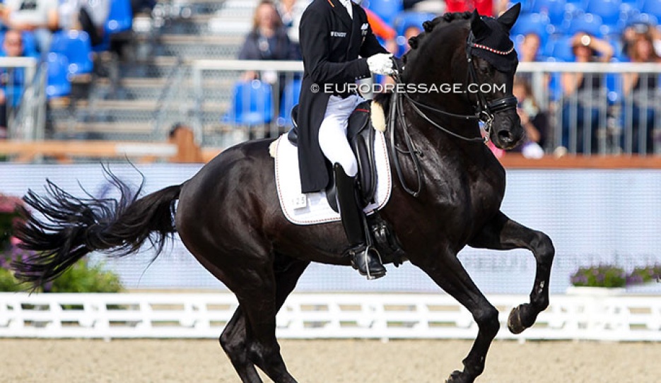 Raphael Netz and Elastico at the 2021 European Under 25 Championships :: Photo © Astrid Appels