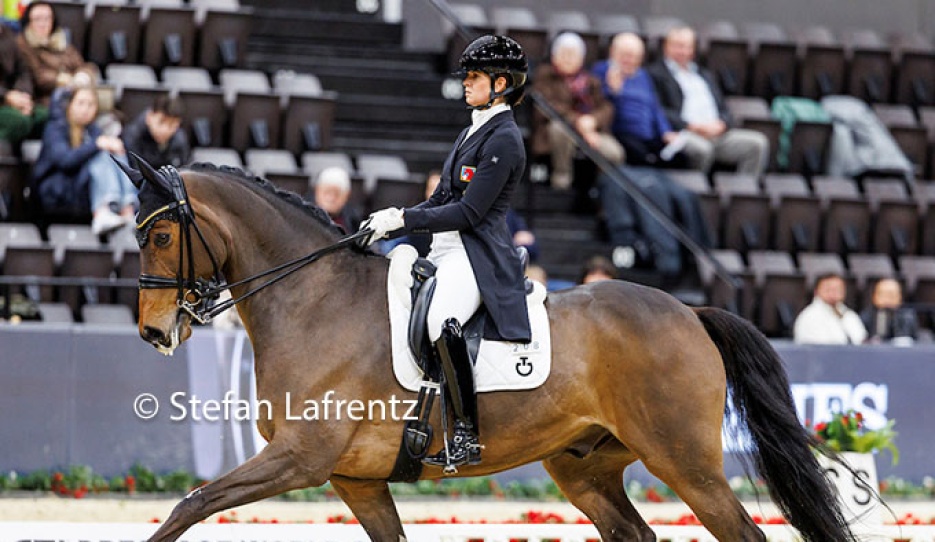 Jessica Neuhauser on Rockson at the 2025 CDI-W Basel :: Photo © Stefan Lafrentz