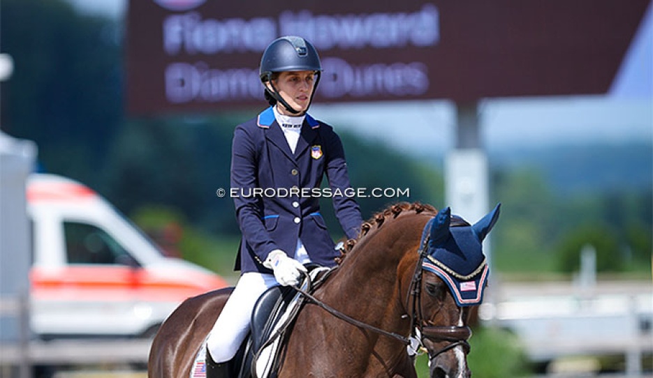 Paralympic champion Fiona Howard on Diamond Dunes at the 2024 CPEDI Hagen :: Photo © Astrid Appels