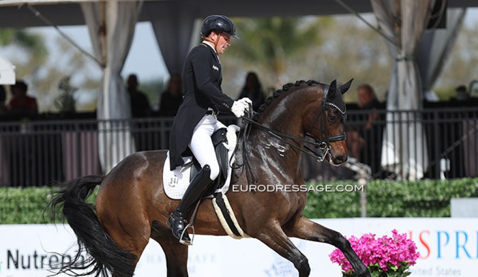 Frederic Wandres and Joy Game at the 2024 CDI Wellington :: Photo © Astrid Appels
