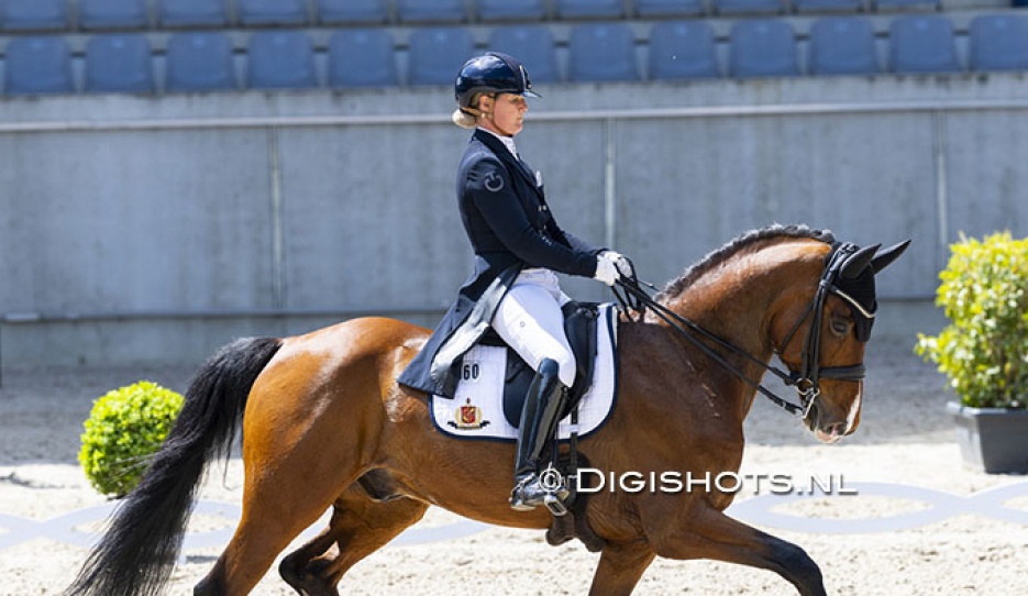 Kristine Møller-Engel and Senor at the 2025 Aachen Dressage Days :: Photo © Digishots