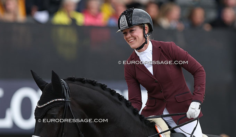 Jessica Lynn Thomas at the 2022 World Young Horse Championships :: Photo © Astrid Appels