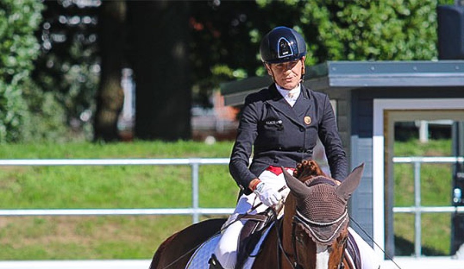 Barbara Minneci on Stuart at the 2023 European Para Dressage Championships :: Photo © Astrid Appels