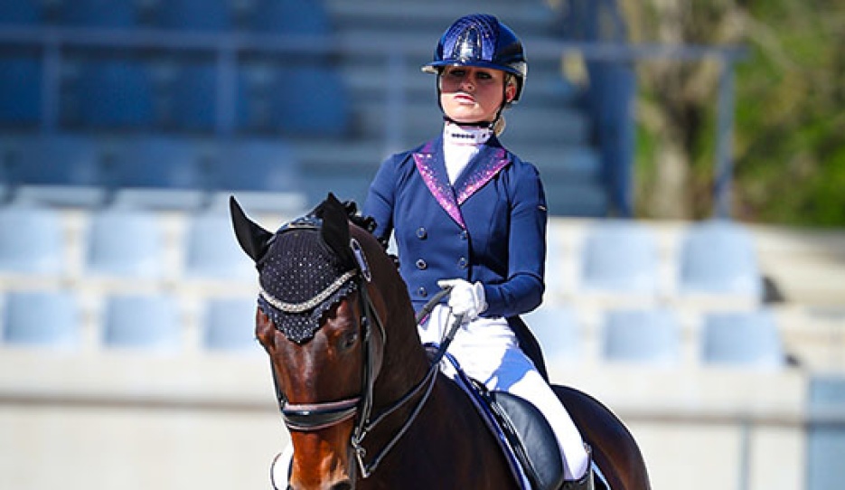 Jette de Jong and Indini at the 2025 CDI Aachen Festival 4 Dressage :: Photo © Astrid Appels