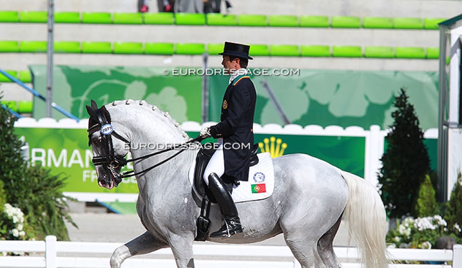 Carlos Pinto and Soberano at the 2014 World Equestrian Games in Caen :: Photo © Astrid Appels