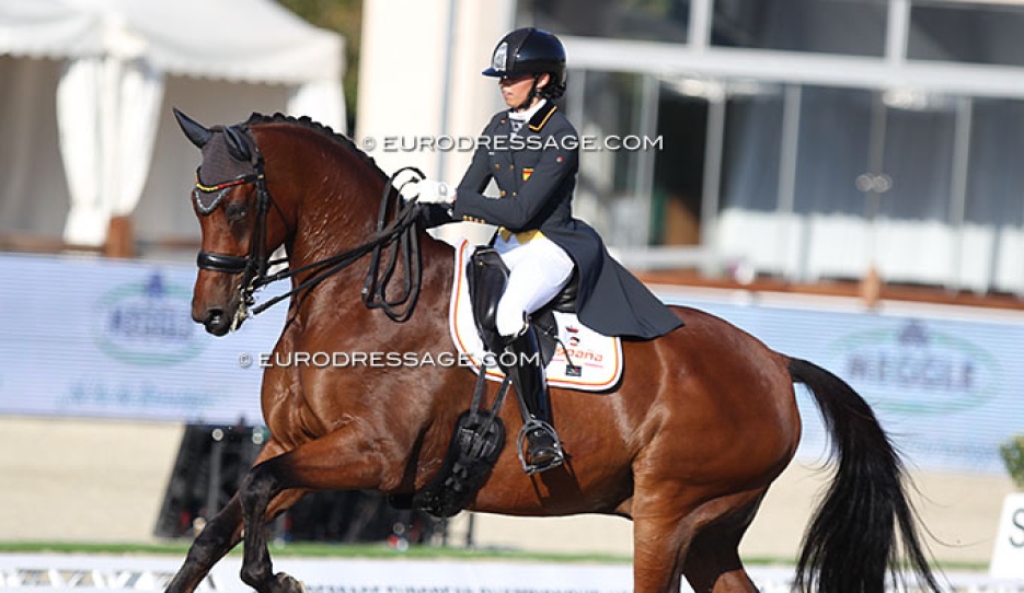Wagemans with Ellington at the 2021 European Under 25 Championships :: Photo © Astrid Appels