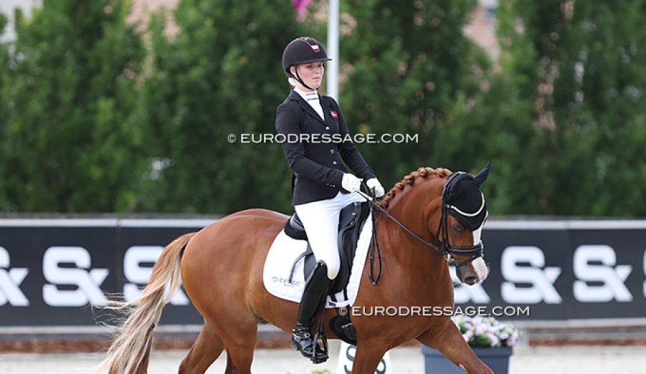 Victoria Bang Zindorff and Del Classico at the 2024 European Pony Championships :: Photo © Astrid Appels