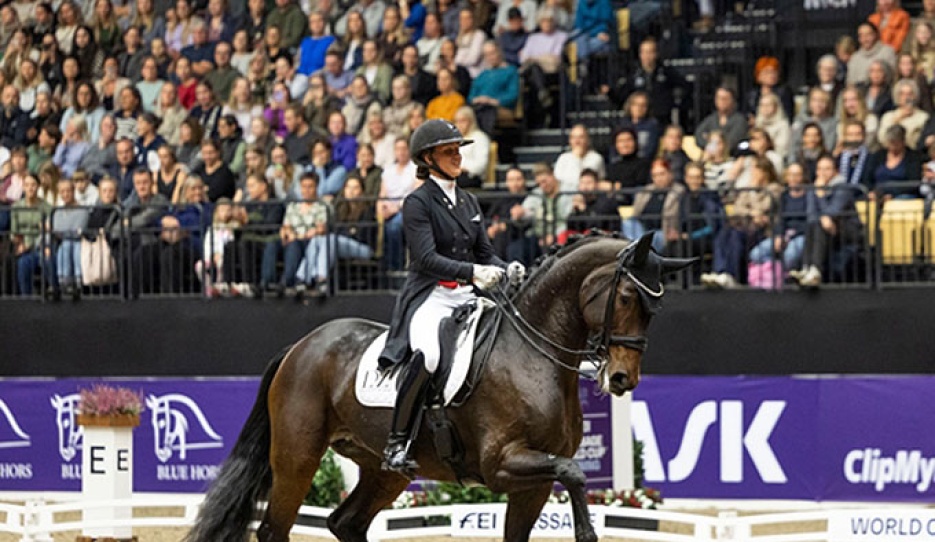 Cathrine Dufour and Mount St. John Freestyle at the 2024 CDI-W Herning :: Photo © CDI-W Herning