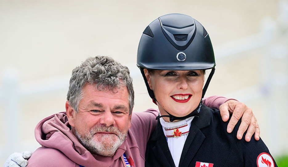 Clive Milkins and Athlete of the Year Roberta Sheffield :: Photo © Job Stroud