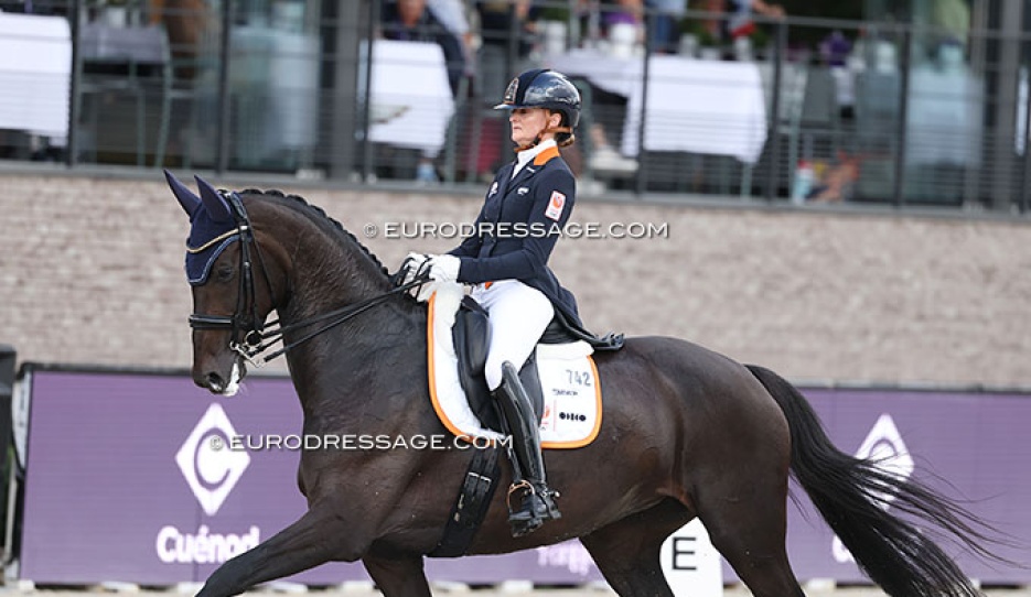 Marieke van der Putten and Zantana at the 2025 European Championships in Crozet :: Photo © Astrid Appels