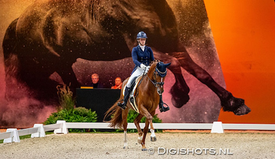 Anniek van Dulst and My First Choice Dutopia at the 2025 CDI Leeuwarden :: Photo © Digishots