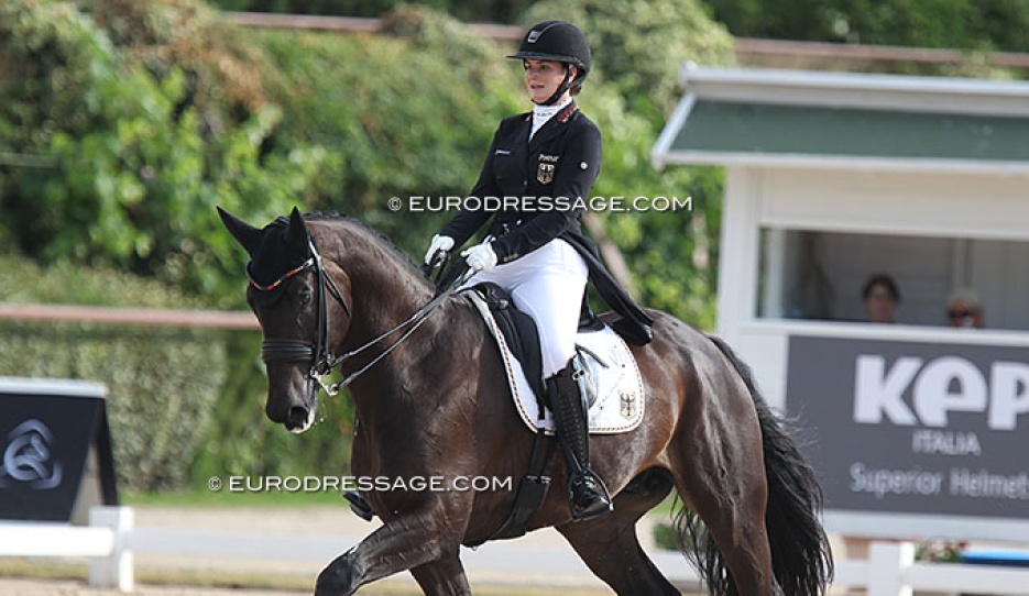 Valentina Pistner and QC Flamboyant at the 2019 European Junior Riders Championships in San Giovanni in Marignano :: Photo © Astrid Appels