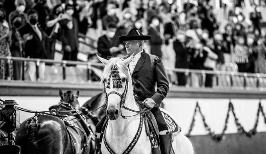 Don Alvaro Domecq at the Real Escuela in Jerez in 2021