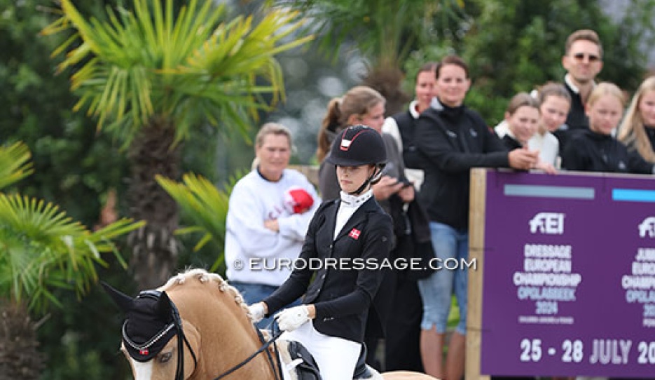 Filippa Jaeger and Crown Charm of Royal at the 2024 European Pony Championships :: Photo © Astrid Appels