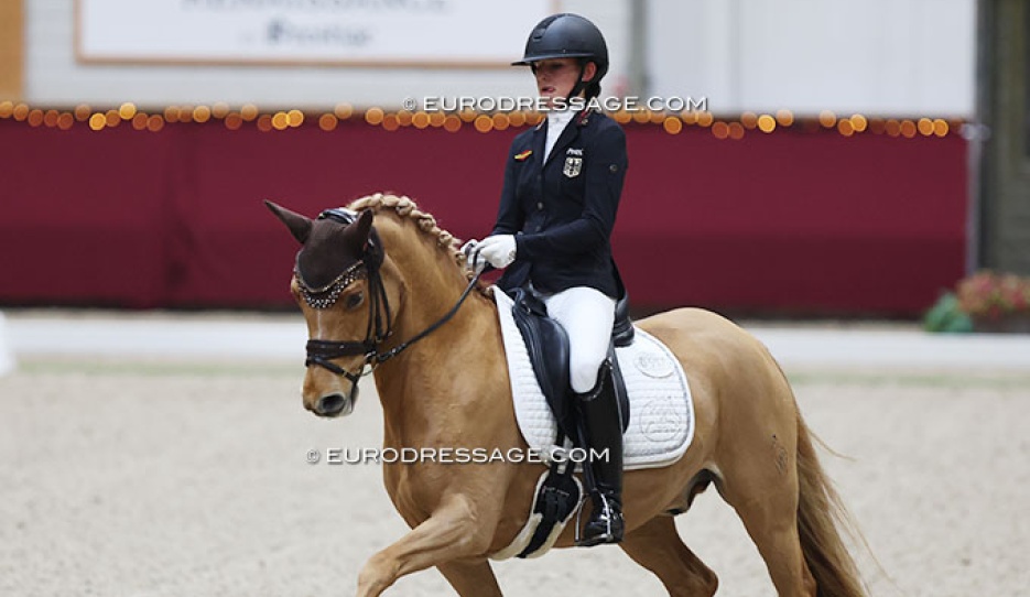 Lilli von Helldorff on Dobbi Dobsen at the 2024 CDI Kronenberg Indoor :: Photo © Astrid Appels