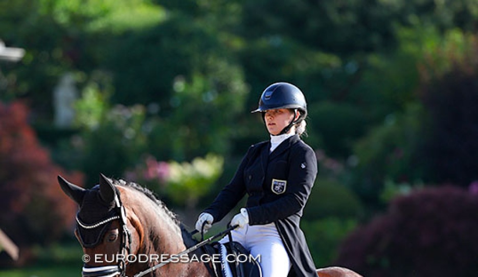 Anniina Kolu on Ghana at the 2025 European Young Riders Championships :: Photo © Astrid Appels