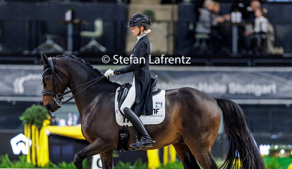 Simone Pearce and Will Marq in the 4* Grand Prix at the 2025 CDI-W Stuttgart :: Photo © Stefan Lafrentz