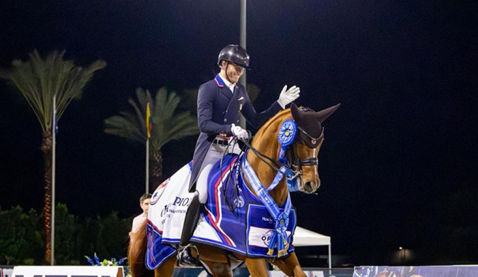 Ben Ebeling and Bellena win the inaugural US Open Final at the CDI Temecula :: Photos © Amy Wallace/US Equestrian
