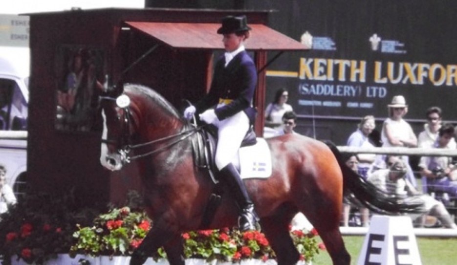 Ingamay Bylund and Aleks at the 1987 European Championships in Goodwood :: Photo © Elisabeth Weiland