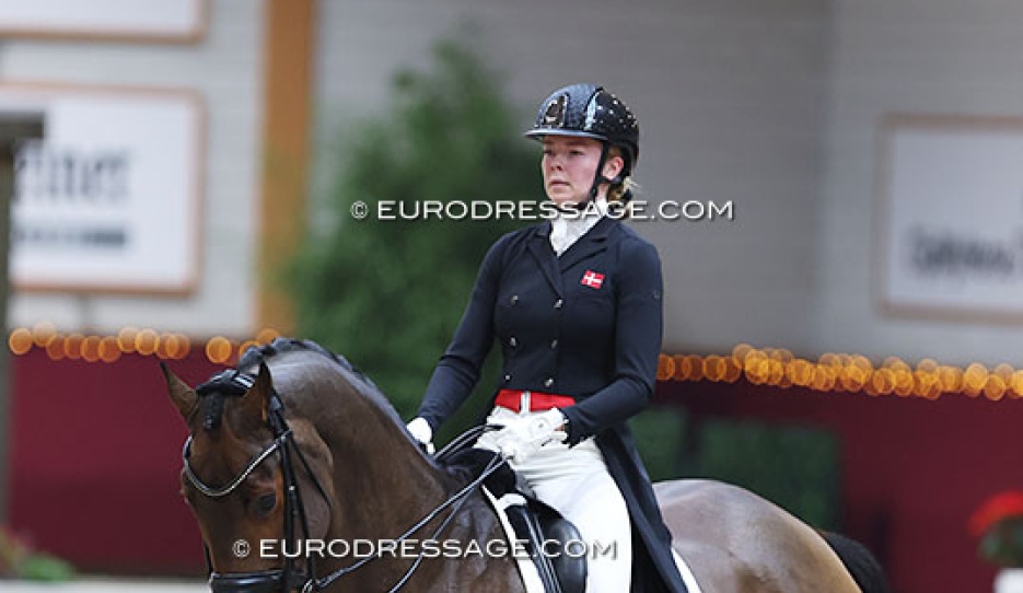 Cecilie Dybro Jensen and Zagori at the 2024 CDI Kronenberg Indoor :: Photo © Astrid Appels