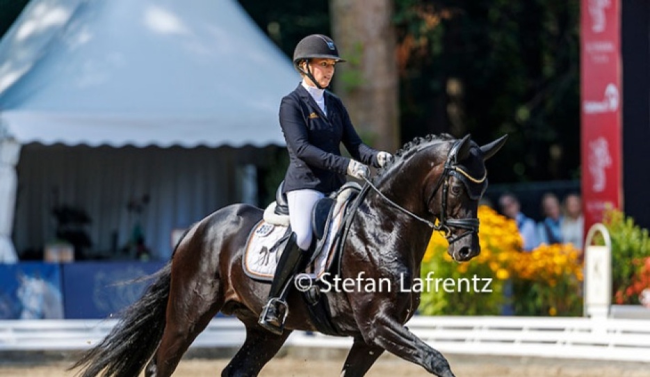 Lena Hassmann and Lodovico at the 2025 Bundeschampionate in Warendorf :: Photo © Stefan Lafrentz