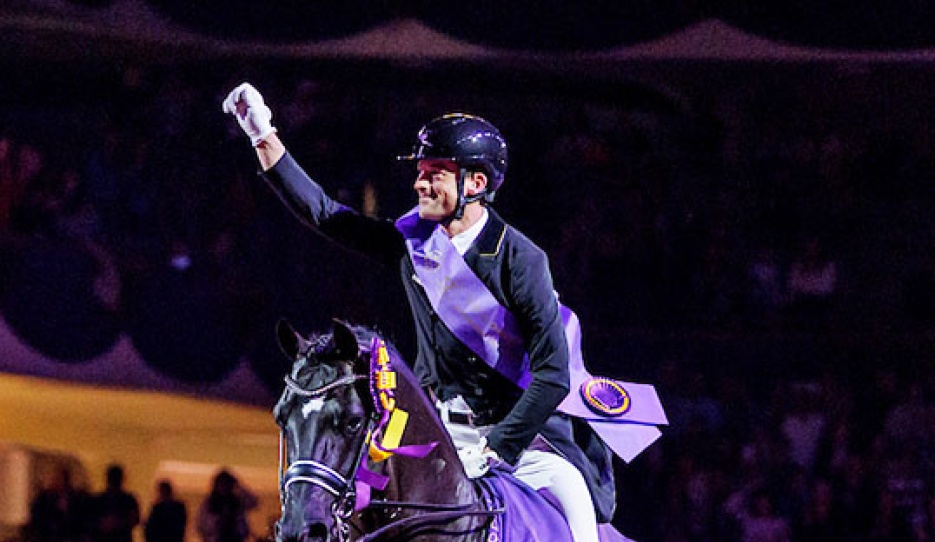 Justin Verboomen and Zonik Plus win the Top 12 at the 2025 CDI Frankfurt :: Photo © Stefan Lafrentz