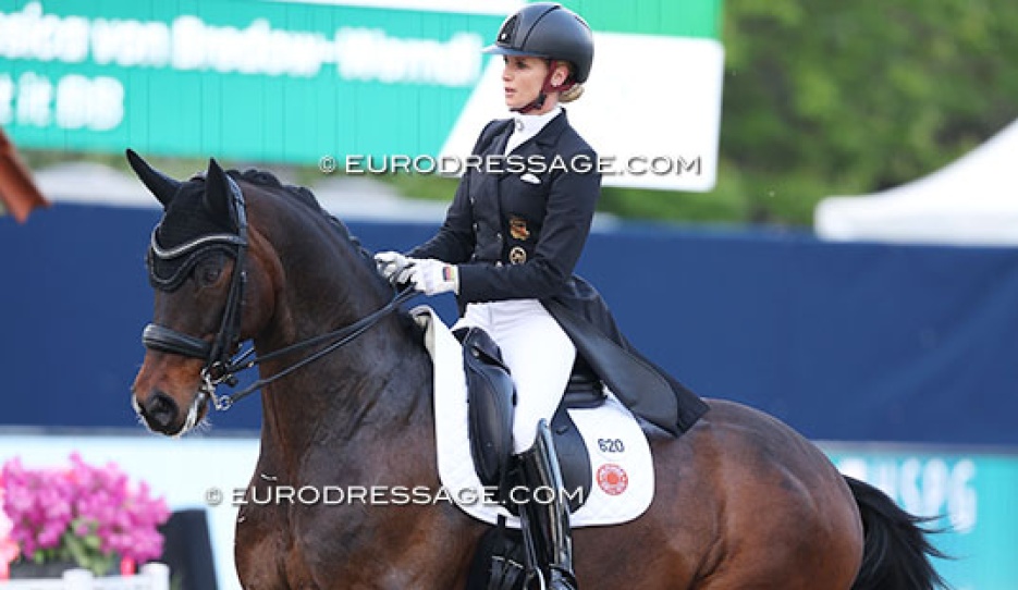 Jessica von Bredow-Werndl and Got It BB at the Louisdor Cup qualifier in Hagen :: Photo © Astrid Appels