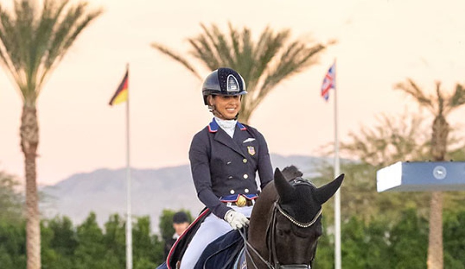 Genay Vaughn and Gino at the 2025 CDI-W Thermal :: Photo © Terri Miller