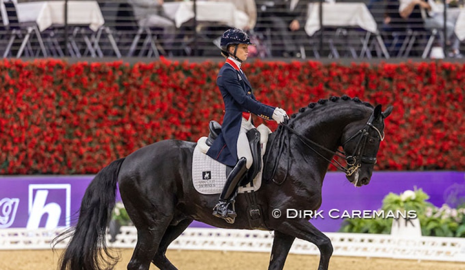 Charlotte Fry and Glamourdale win the 2025 World Cup Finals in Basel (SUI) :: Photo © Dirk Caremans