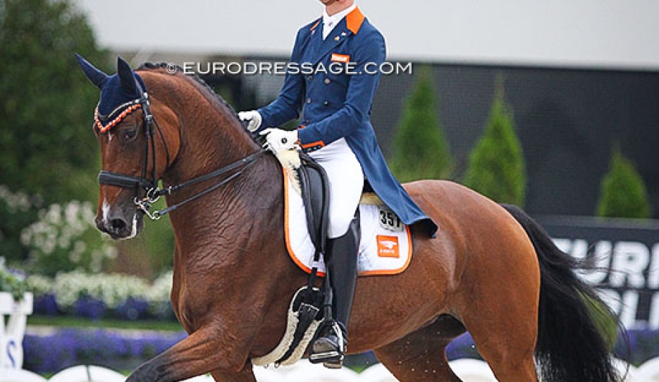 Marten Luiten and Fyona at the 2021 CDIO-YR Aachen :: Photo © Astrid Appels