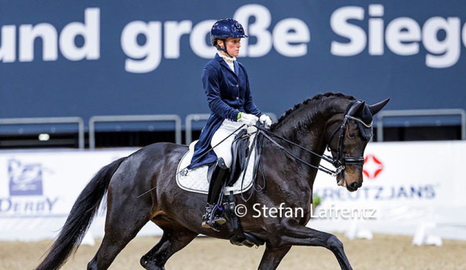 Helen Langehanenberg and Straight Horse Ascenzione at the 2023 CDN Oldenburg, one of the last shows the mare did after which a two-year break followed :: Photo © Stefan Lafrentz