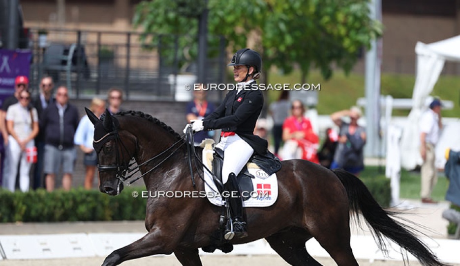 Rikke Dupont and Grand Galiano at the 2025 European Championships :: Photo © Astrid Appels