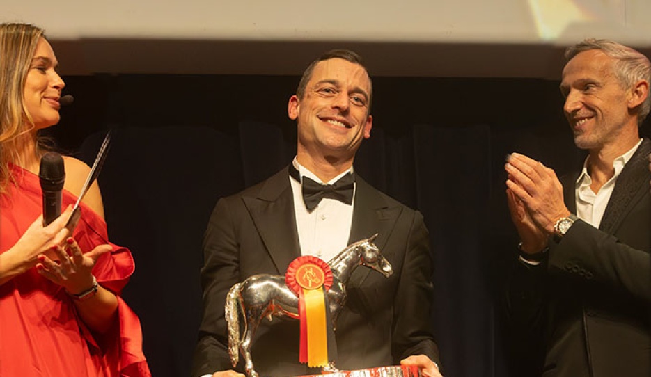 Justin Verboomen's Aachen win, double gold at the Europeans, World Nr 1 ranked position and FEI Best Athlete title were good for "Performance of the Year" in Belgium :: Photos © KBRSF