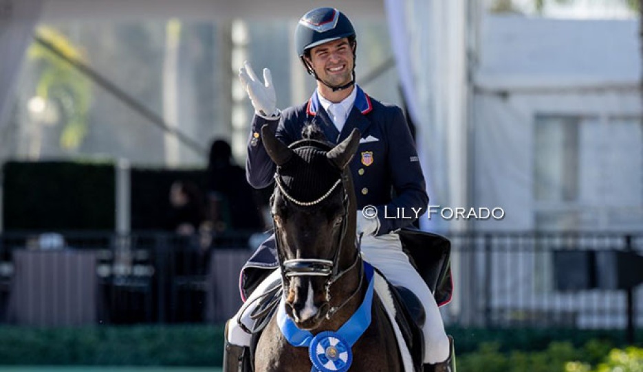 Christian Simonson and Indian Rock win the 2025 CDI-W Wellington :: Photo © Lily Forado