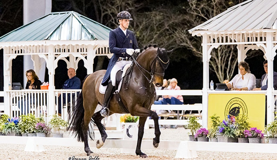 Wandres and Verrenberg competing at the 2026 CDI West Palm Beach at the Jim Brandon :: Photo © Joanna Jodko